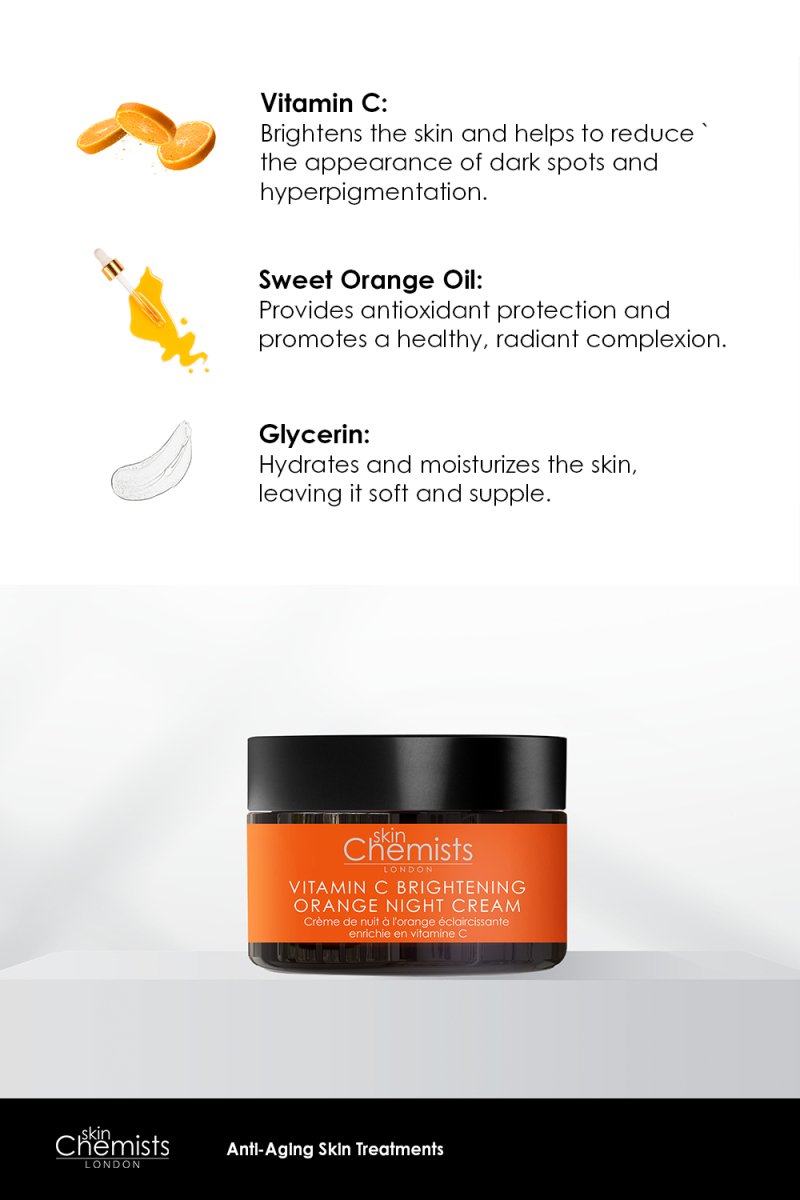 Vitamin C Brightening Orange Night Cream 50ml - skinChemists