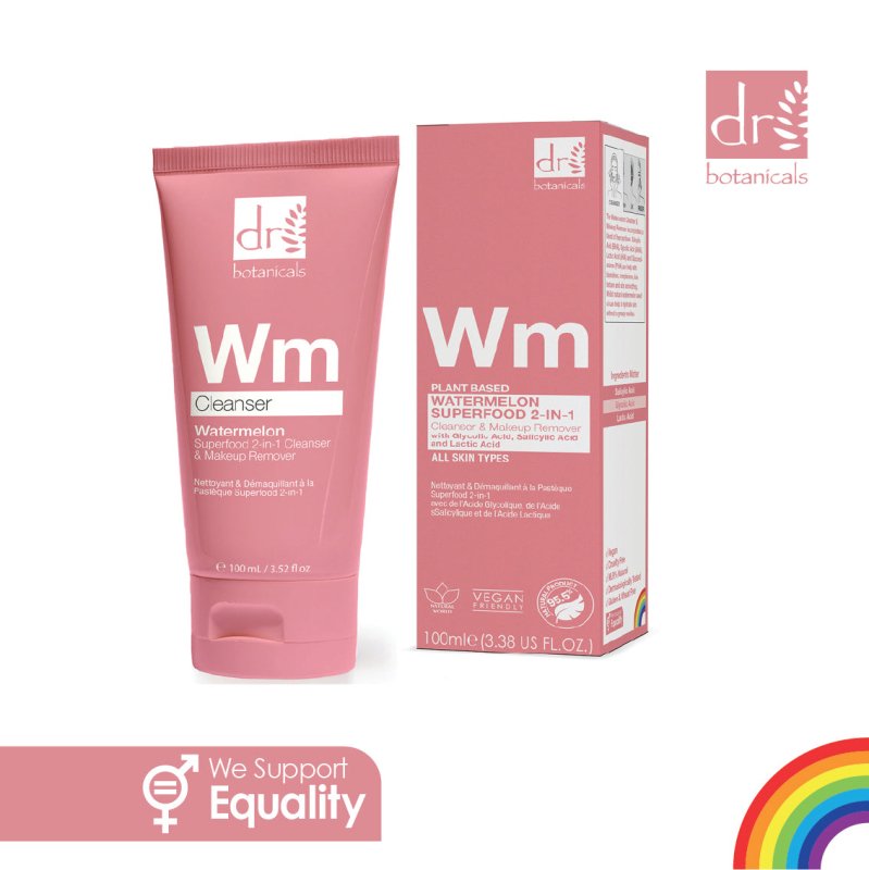 Watermelon Superfood 2-in-1 Cleanser & Makeup Remover with Glycolic Acid, Salicylic Acid and Lactic Acid 100ml - skinChemists