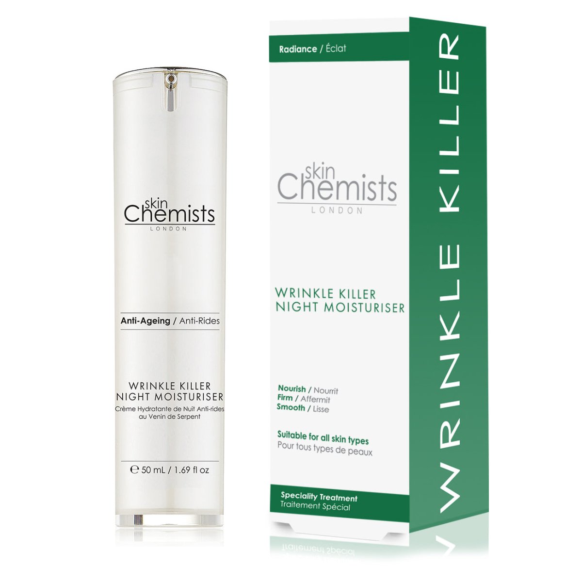 Wrinkle Killer Night Moisturiser 50ml - skinChemists