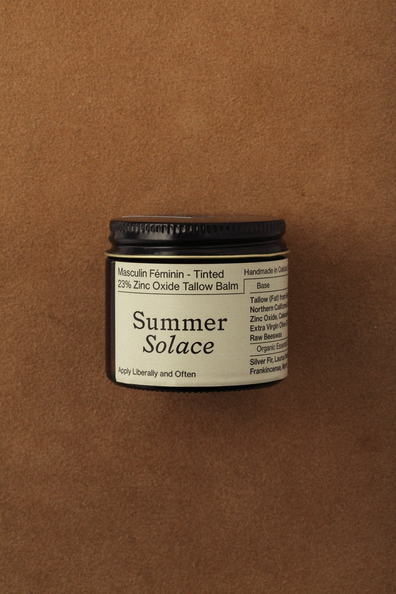 23% Non-Nano Zinc Tinted Tallow Balm | Deodorant Benefits | Scented